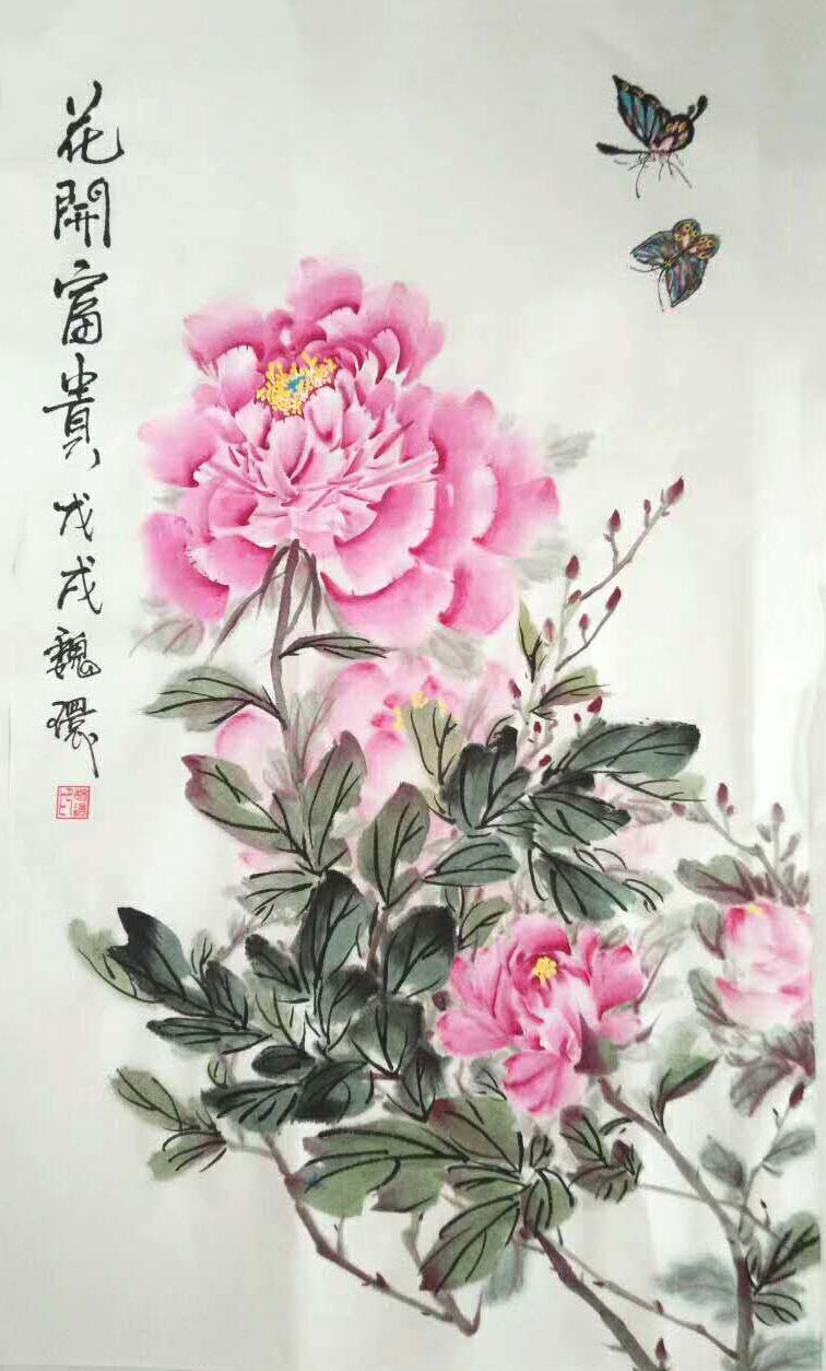 画家魏环作品赏析:画风清新脱俗,灵动秀美