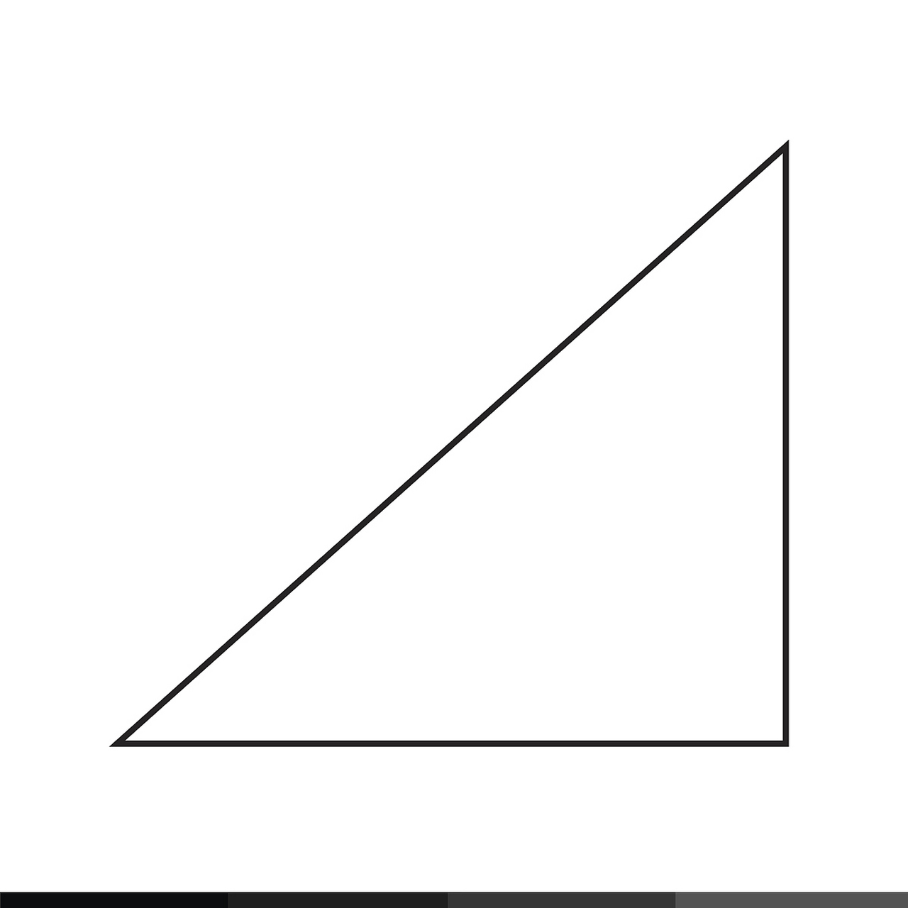 等腰直角三角形画法图片