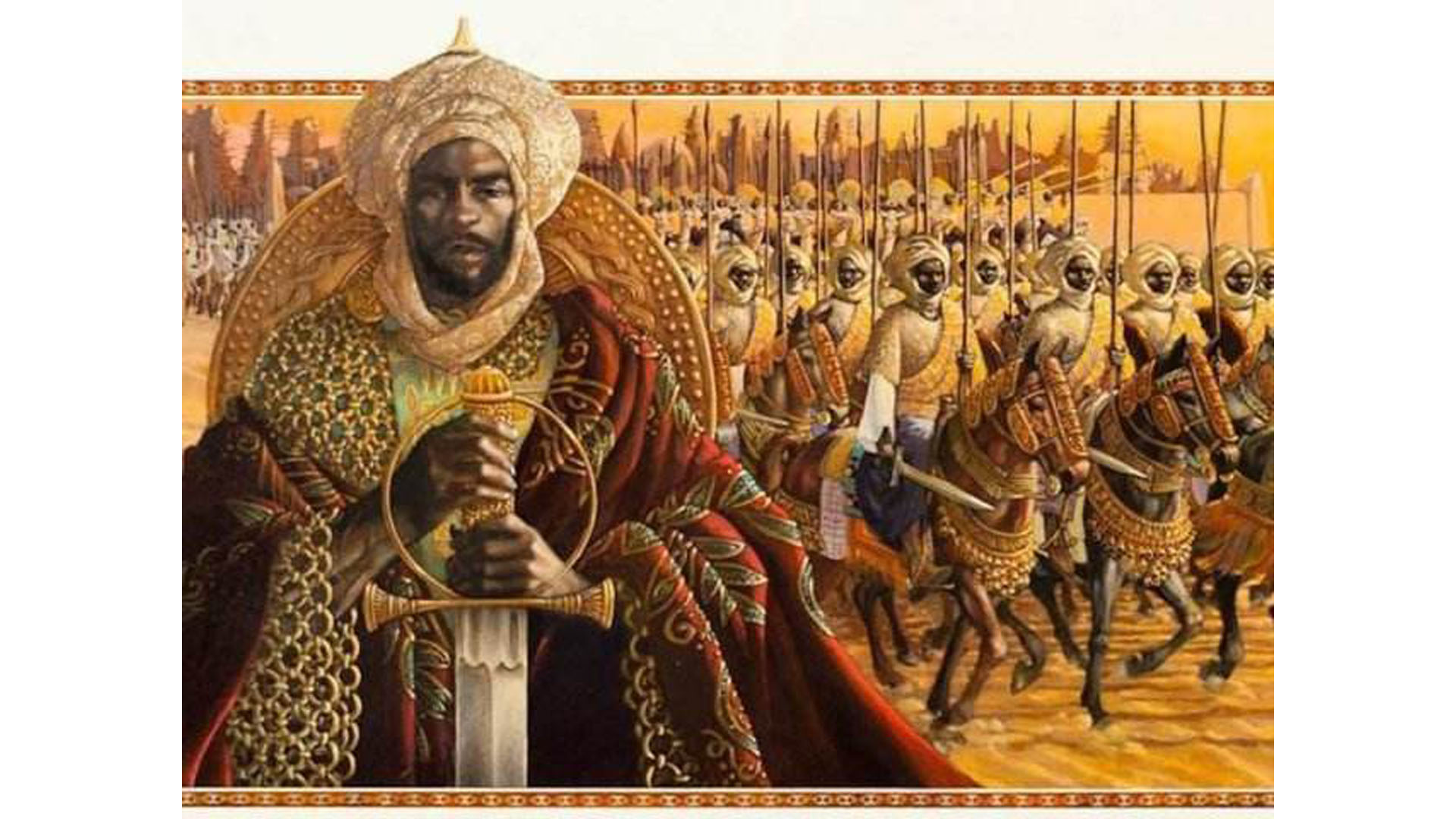 最富庶的非洲帝国,皇帝曼萨·穆萨出行,骆驼装满金条沿途抛洒