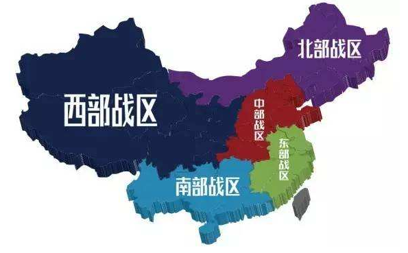 西部战区地图图片