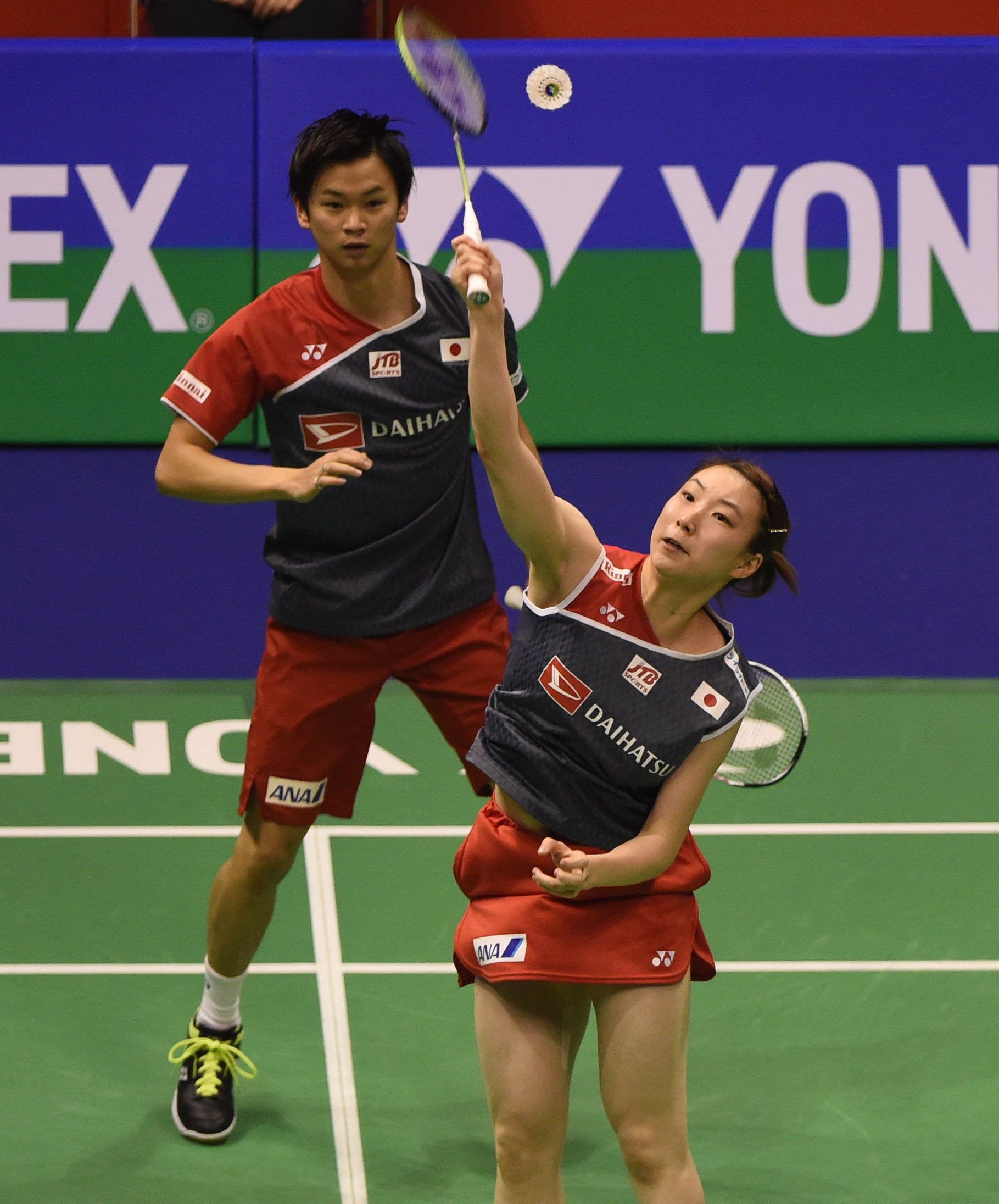 羽毛球——香港公开赛:日本组合晋级混双决赛(1)