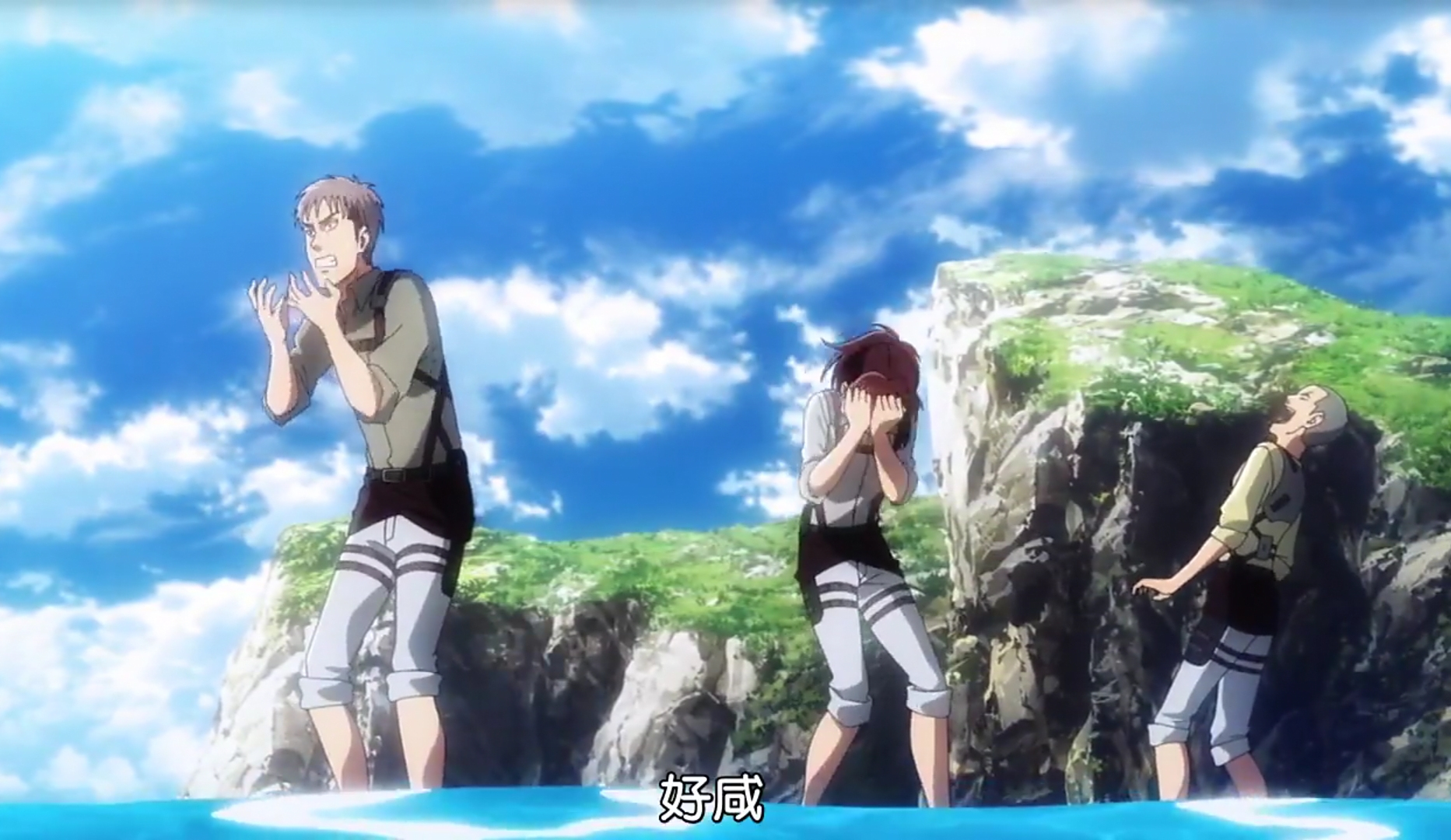 《进击的巨人》第三季收官:众人看海,艾伦被囚牢笼?