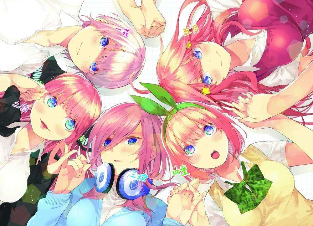 安排五胞胎的美少女站在我面前,长女成熟,次女傲娇,三女软妹,四女元气