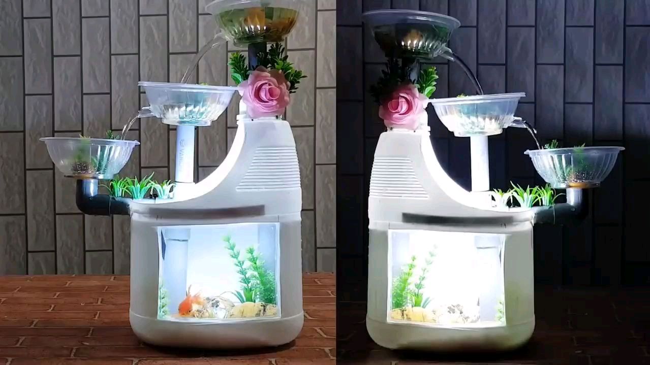 洗衣液壶、一次性碗别扔!教您手工DIY自制创意鱼缸