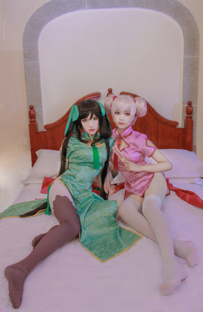 王者荣耀cos,可爱的孙尚香和小乔,大长腿真是太漂亮了