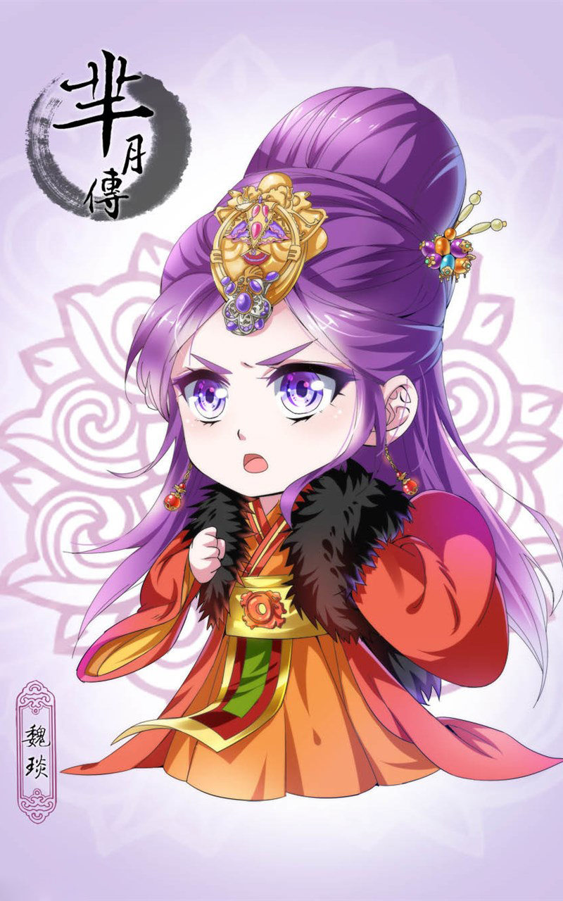 芈月传孙俪q版造型手机壁纸,分辨率800x1280