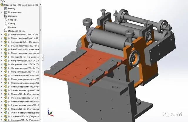 伺服冲压送料机构3d数模图纸 solidworks inventor设计