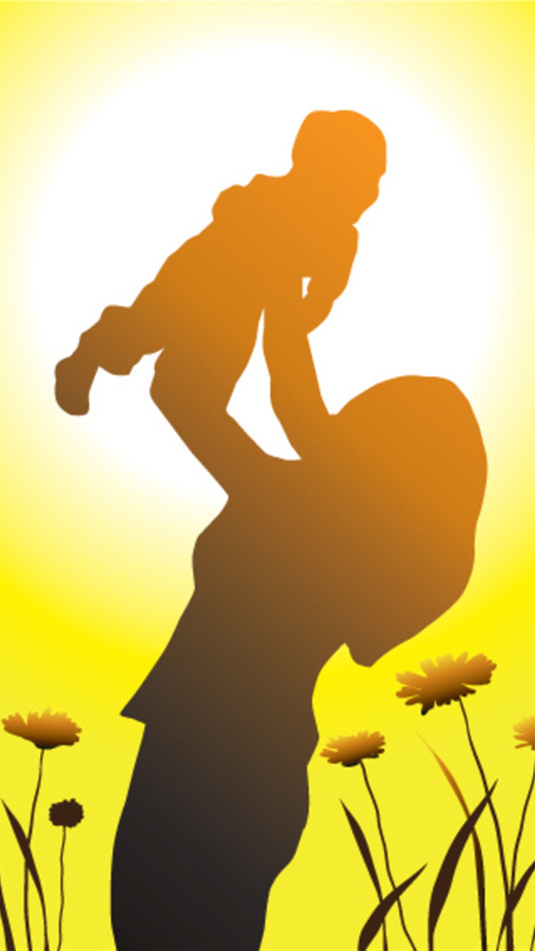 卡通母子图片手机桌面壁纸大全,分辨率1080x1920