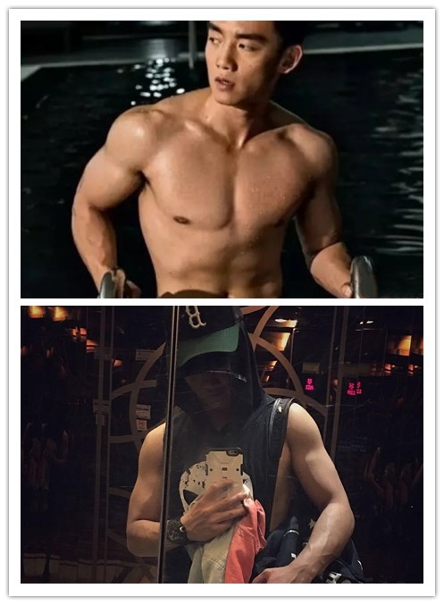 10位晒健身照秀身材的男星,张杰彭于晏腹肌吸睛,邓超太吓人了!