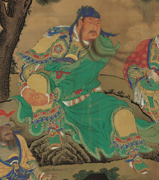 明代宫廷画家商喜《关羽擒将图》欣赏