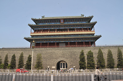 北京中轴线:正阳门,这个建筑真的好漂亮呀,真喜欢