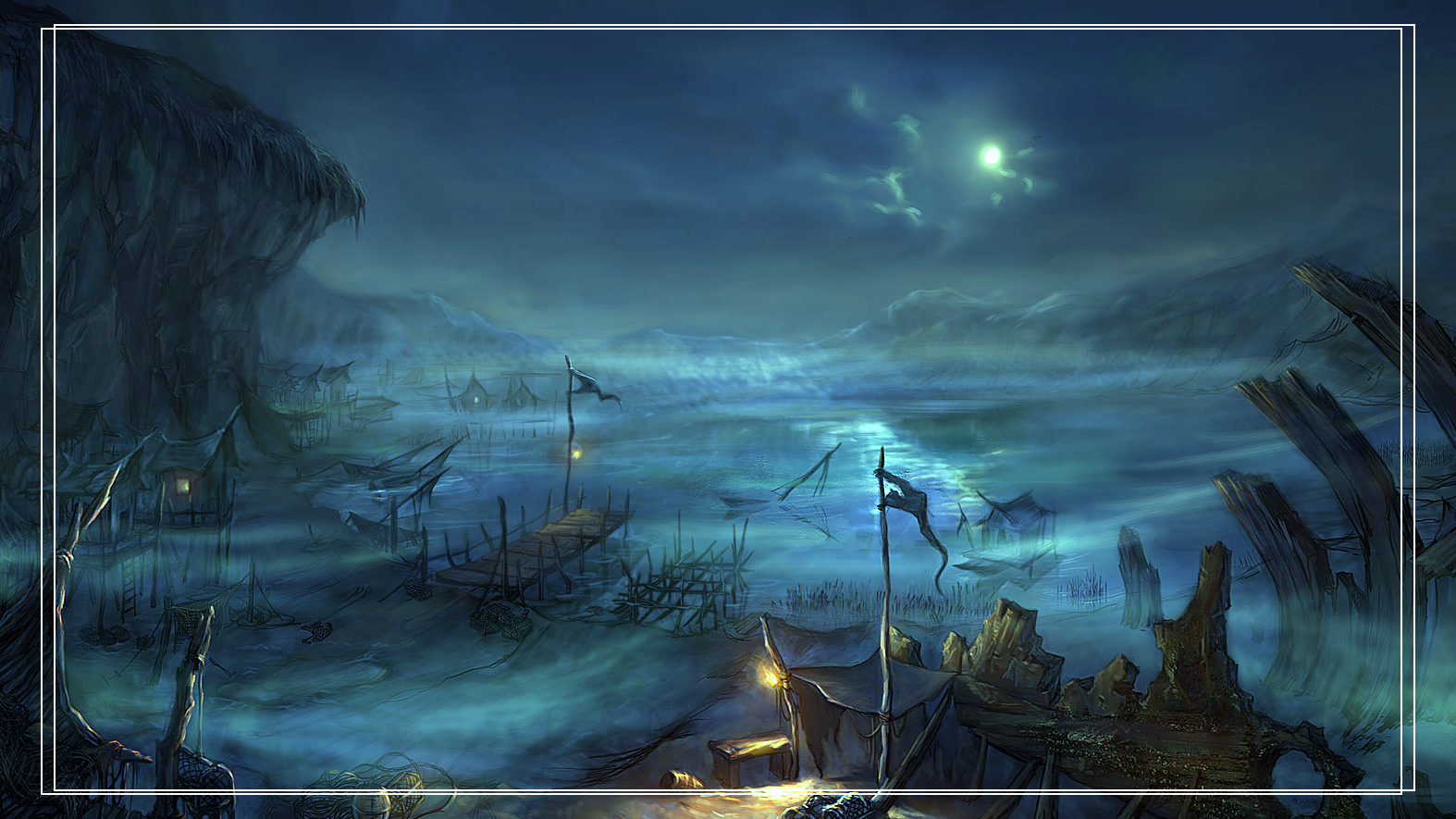 超清壁纸福利:绝美古风游戏场景概念设计图