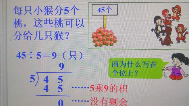 [图]停课不停学，二年级下册数学微课：有余数的除法（一）