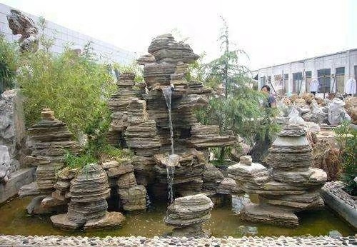 庭院千层石假山