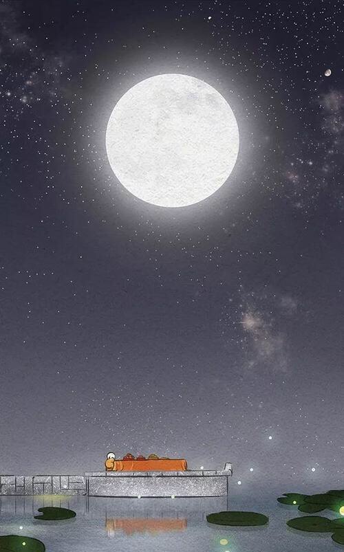 中秋月亮壁纸  海上升明月 天涯共此时 把最美的月亮送给你