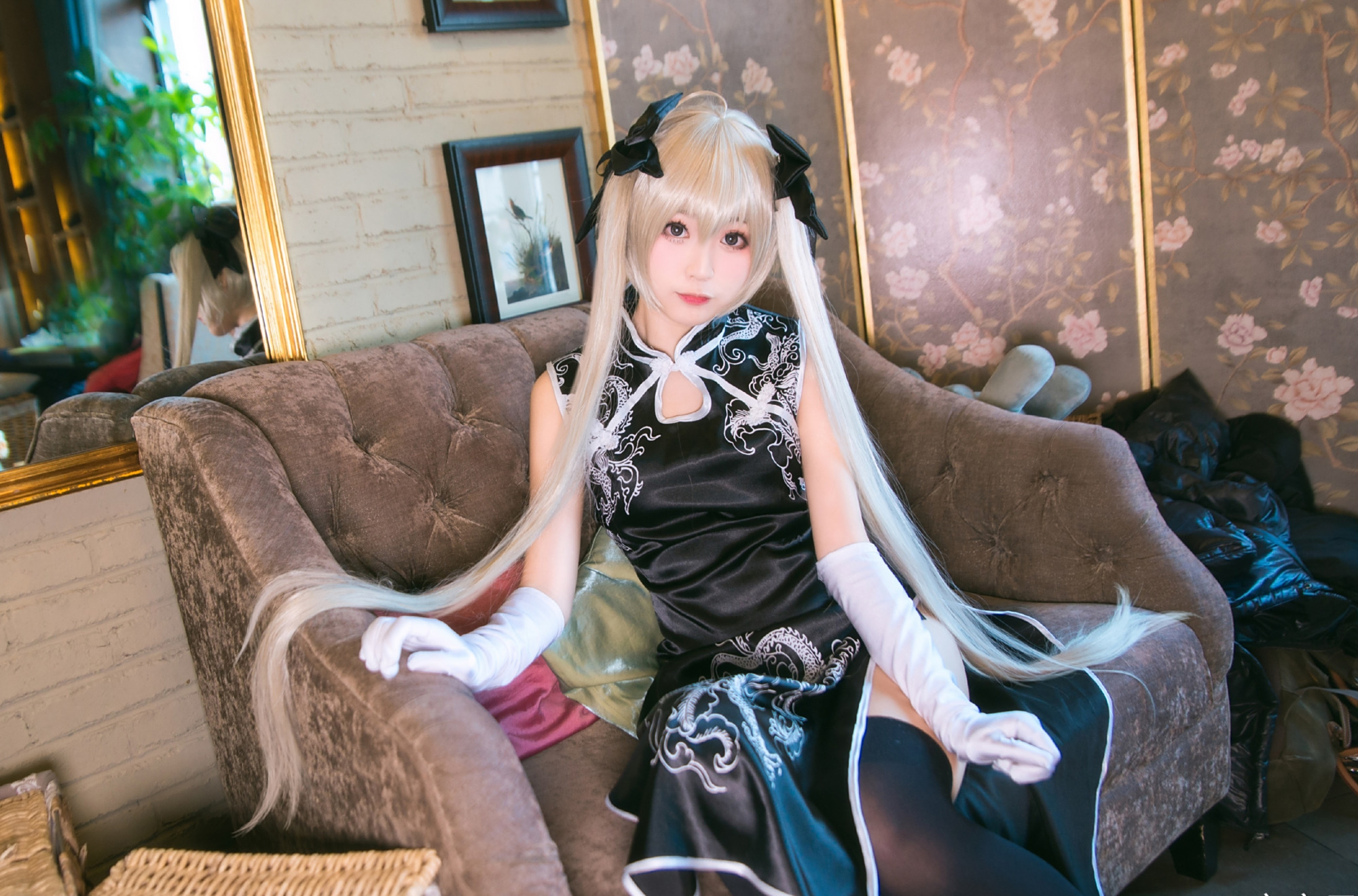 cosplay:春日野穹的丝袜控,无论"黑丝"还是"白丝"都轻松驾驭