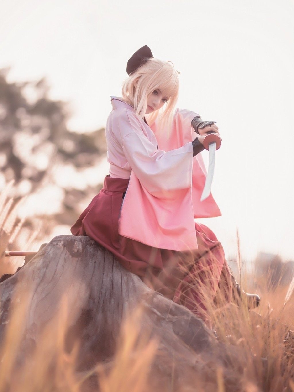 fgo冲田总司cos:剑之道,如同光之道,走错一步,便会堕入黑暗