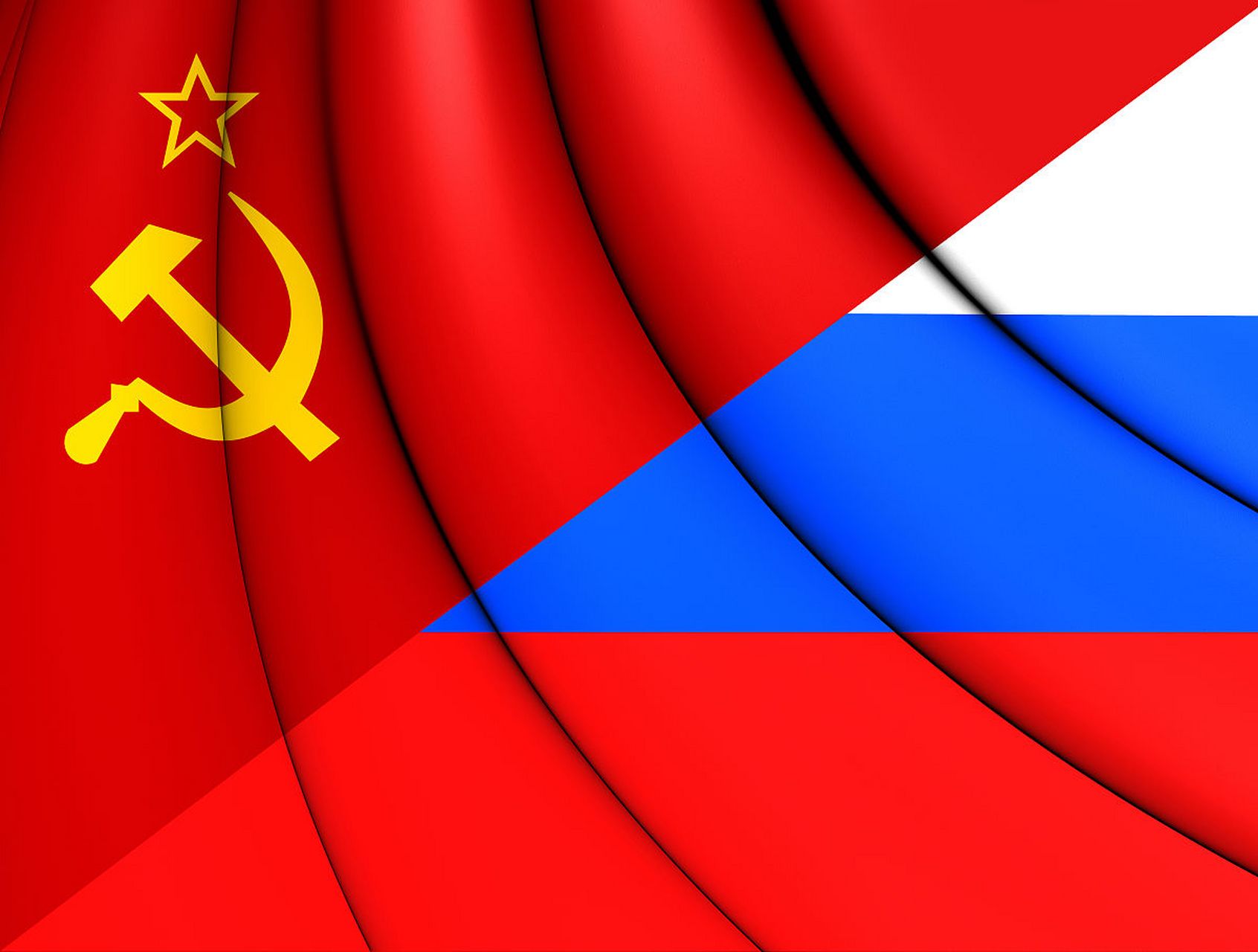 苏联军旗,象征着革命精神和国家力量.