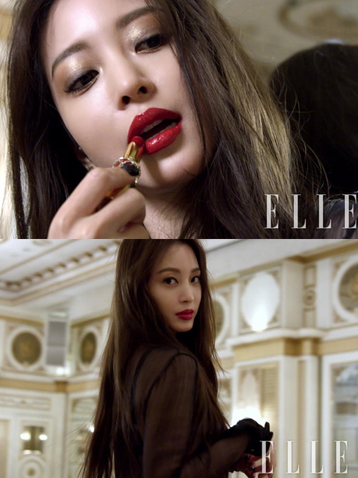 韩艺瑟最新画报公开 红唇展现高雅性感