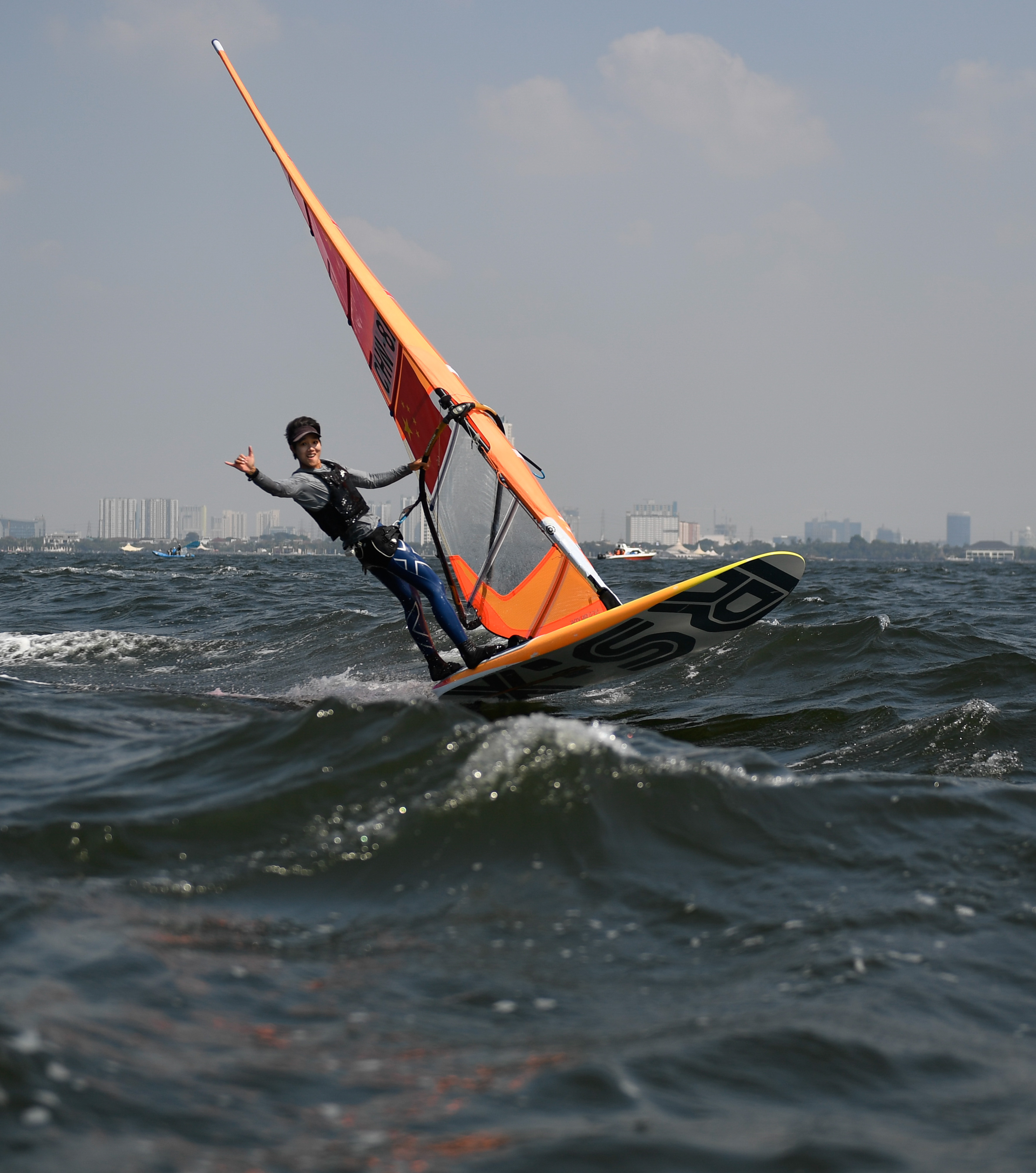 帆船——中国选手陈佩娜女子帆板rs:x级夺冠(3)