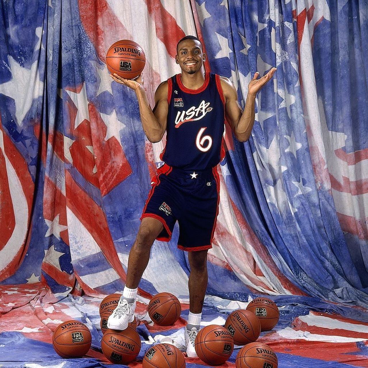 1996年亚特兰大奥运会,为国出战的安芬尼-哈达威.