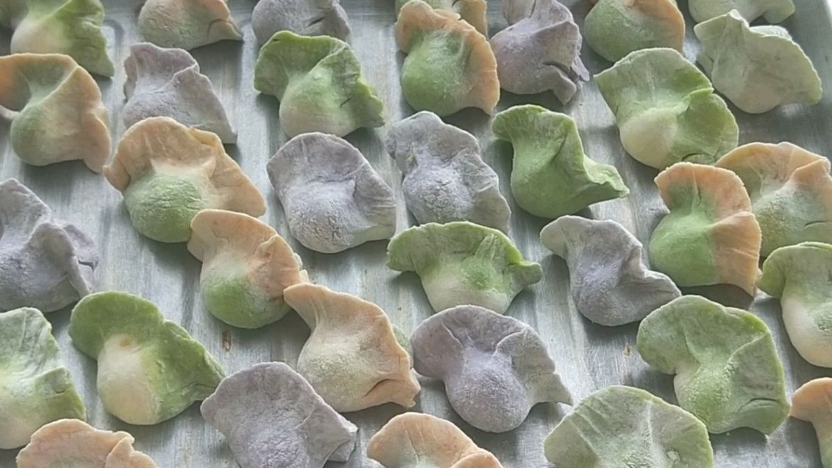 茹妈教你彩色饺子的做法,好吃又好看