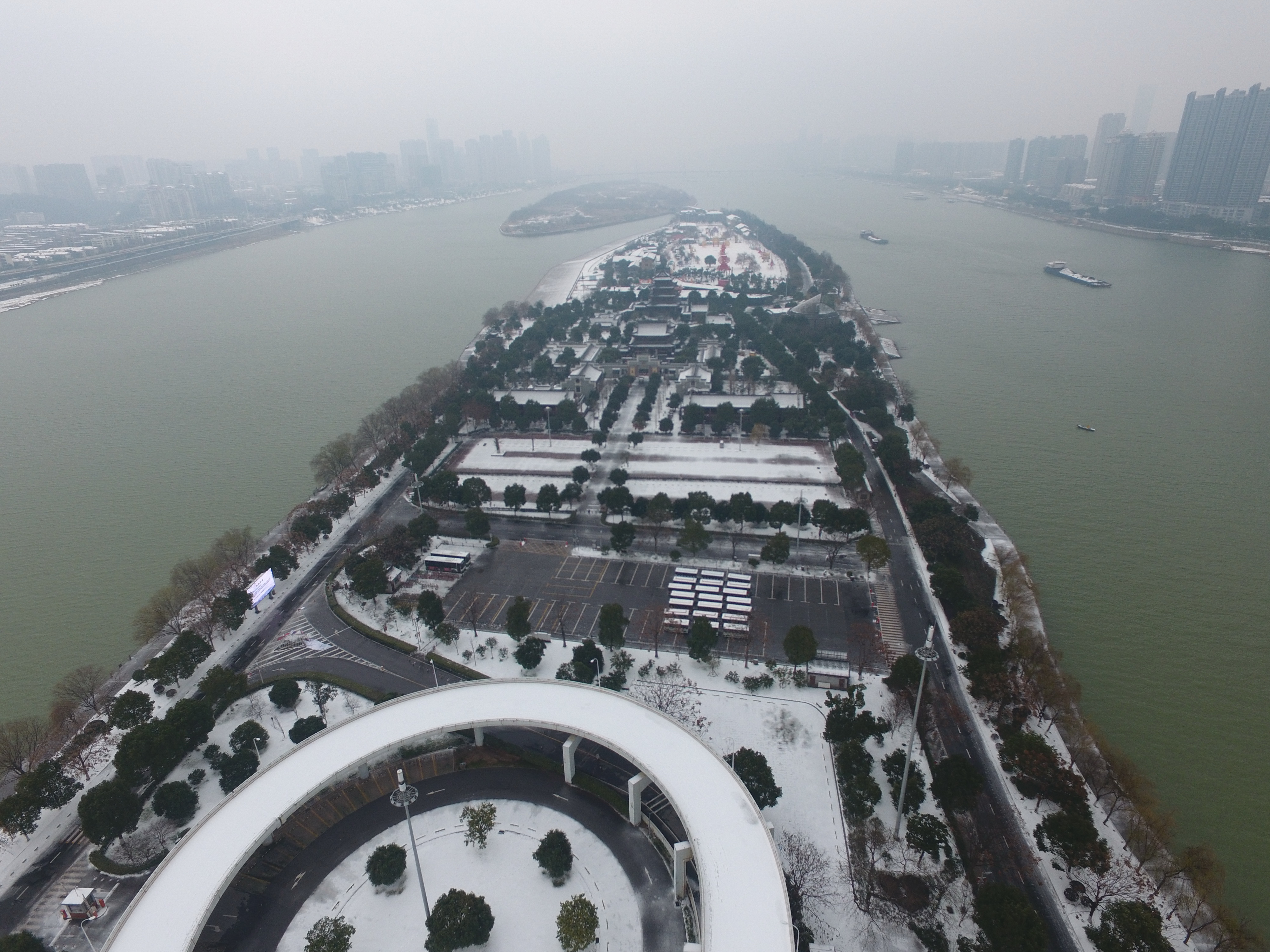 湖南长沙雪景图片