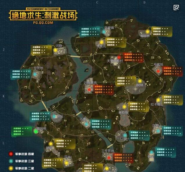 刺激战场:大家都喜欢雨林地图,不过你真的了解这幅图吗?