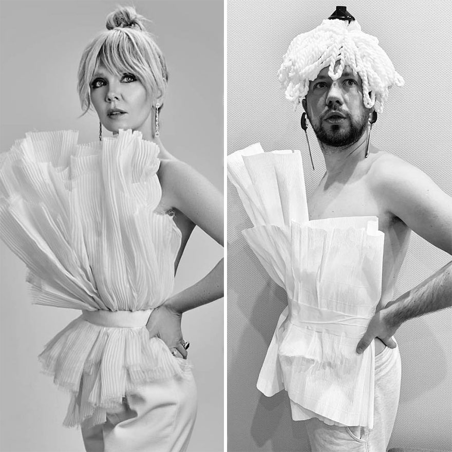 用气球模仿大胸!俄罗斯男子用五毛特效模仿各种网红图片