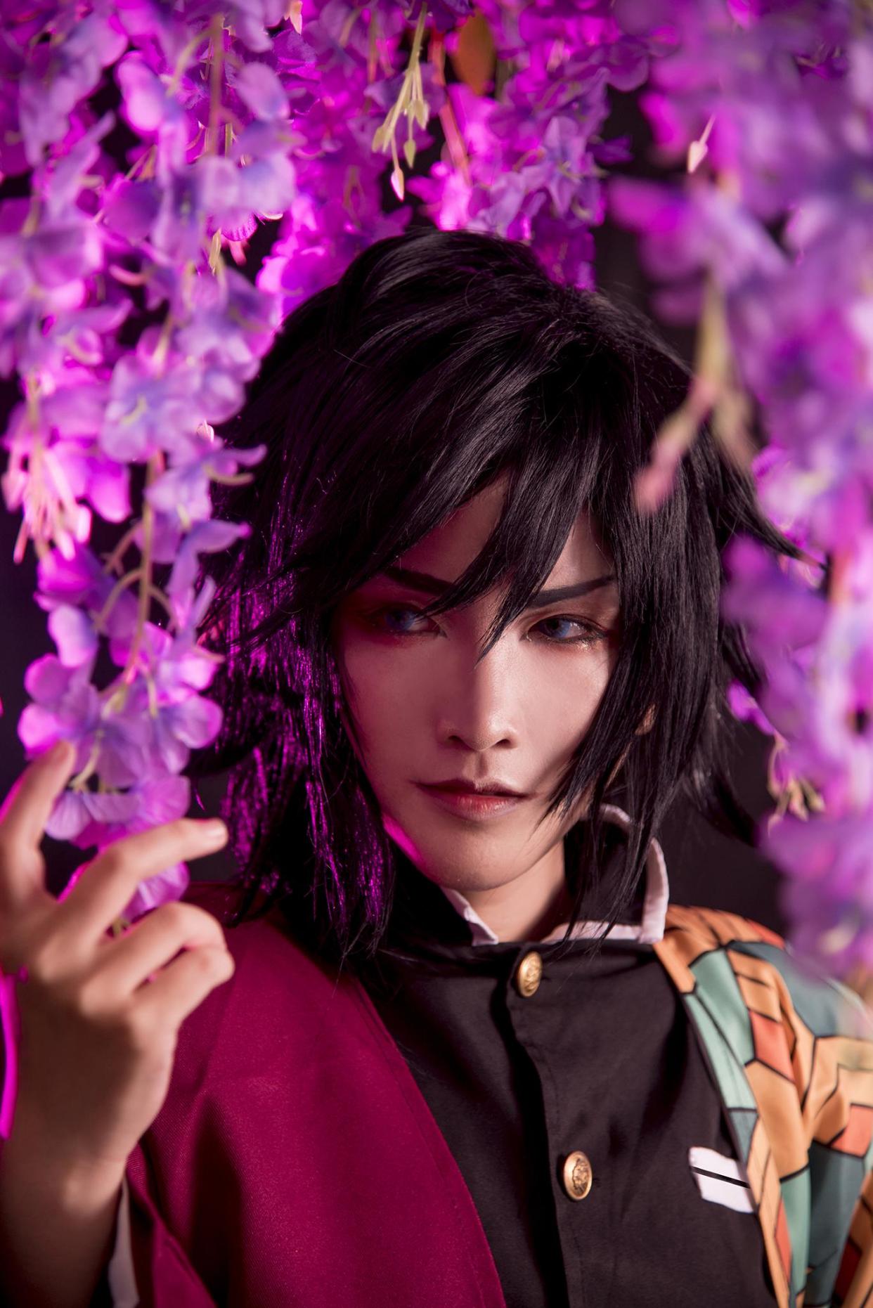 「鬼灭之刃」富冈义勇cos,网友:你没有被讨厌