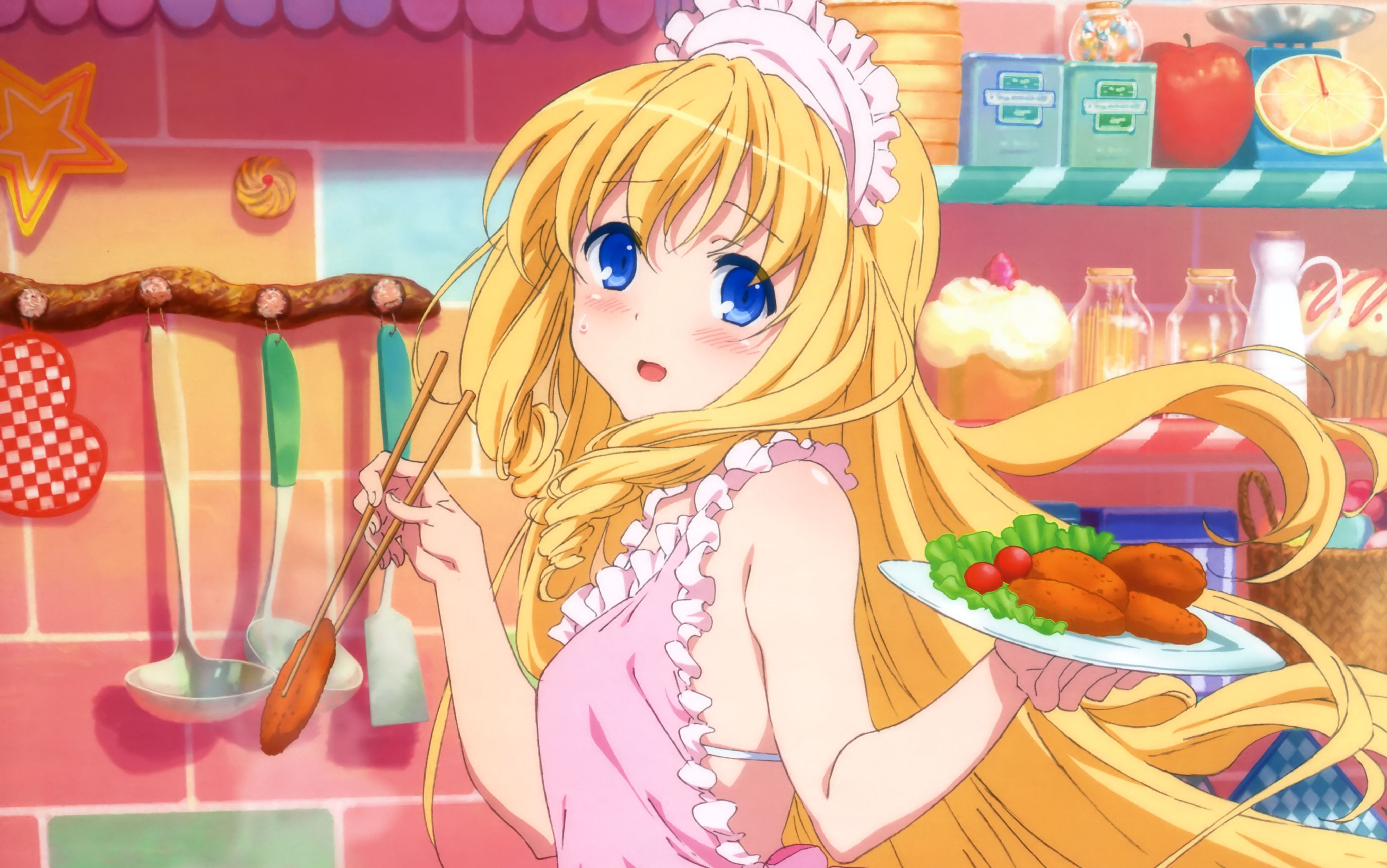 动漫中高颜值"金发"萝莉,简直萌到犯规,网友:我想恋爱了