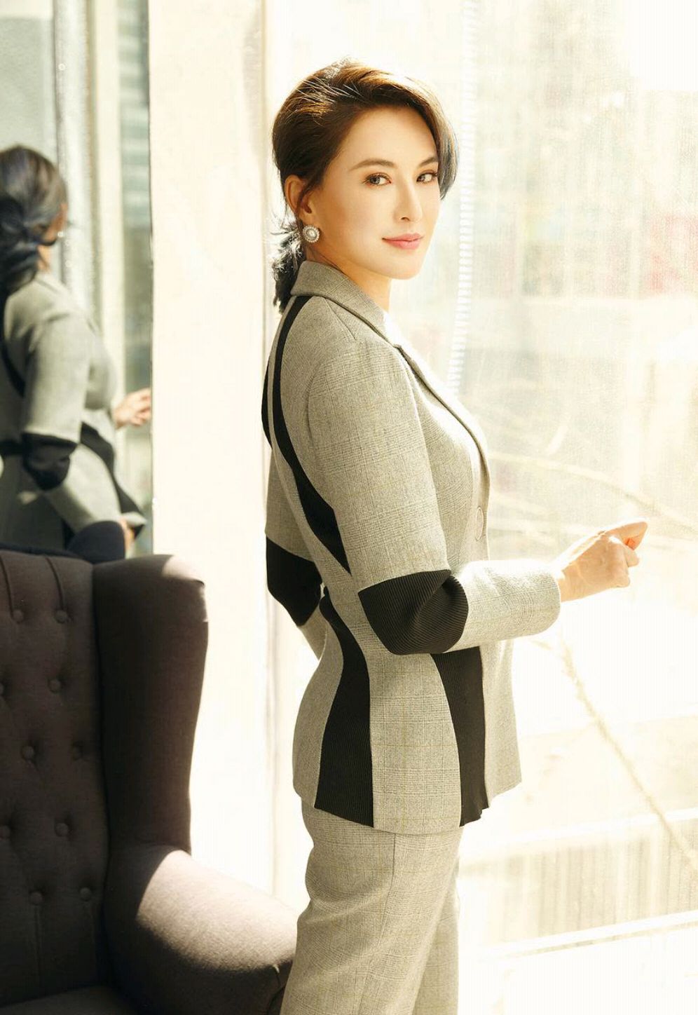 莫小棋:端庄大气,高挑的身材美极了!