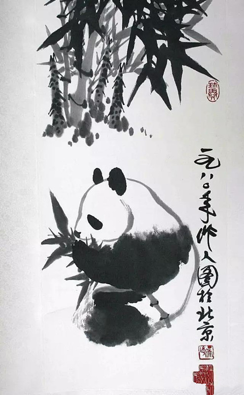 他是近代美术界的领军人物,他笔下的熊猫,别创一格,自成一家