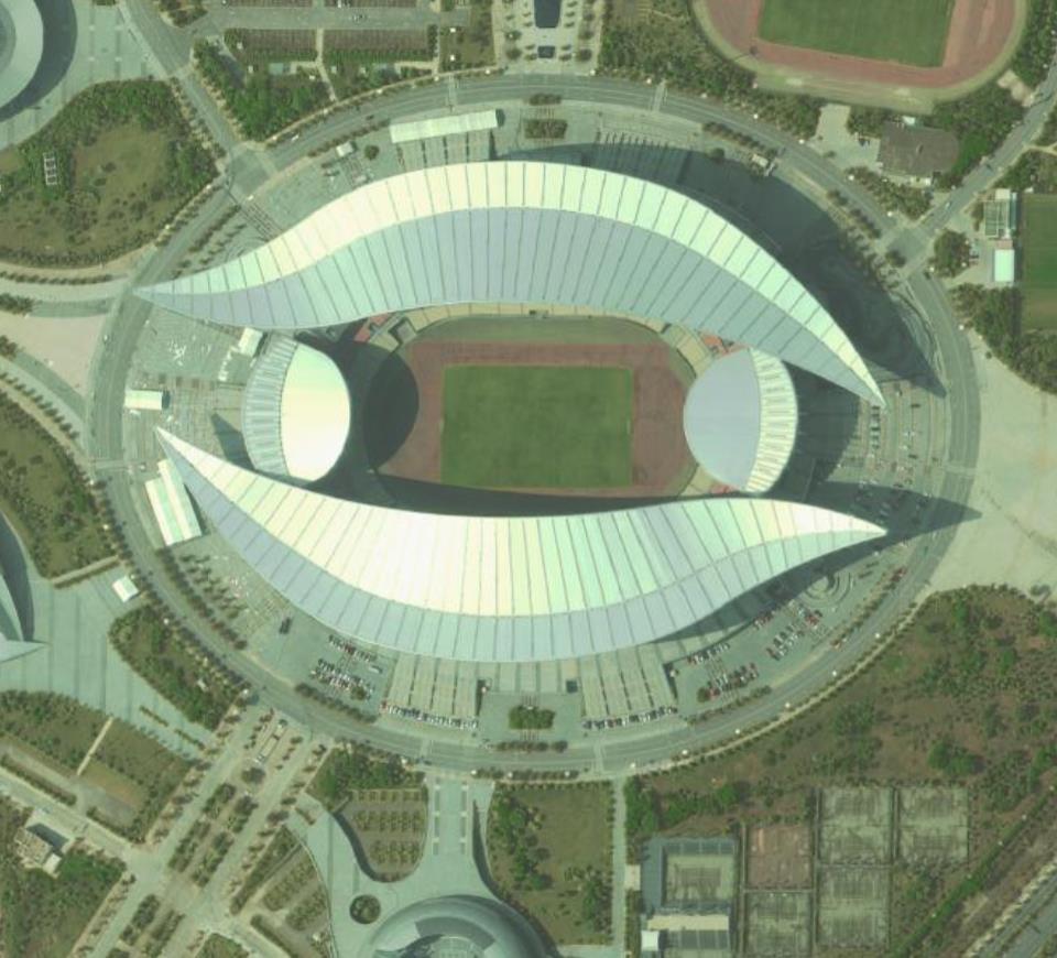 国内建筑面积十大体育场,空中鸟瞰更加漂亮兼具设计感!