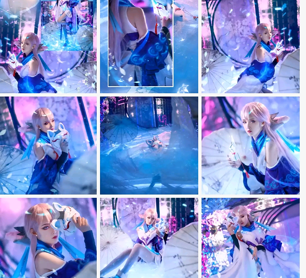 王者荣耀:秋楚楚cos貂蝉猫影幻舞,画风秀雅绝俗,妩媚迷人很养眼