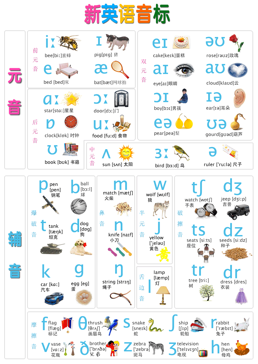 照片英语发音图片