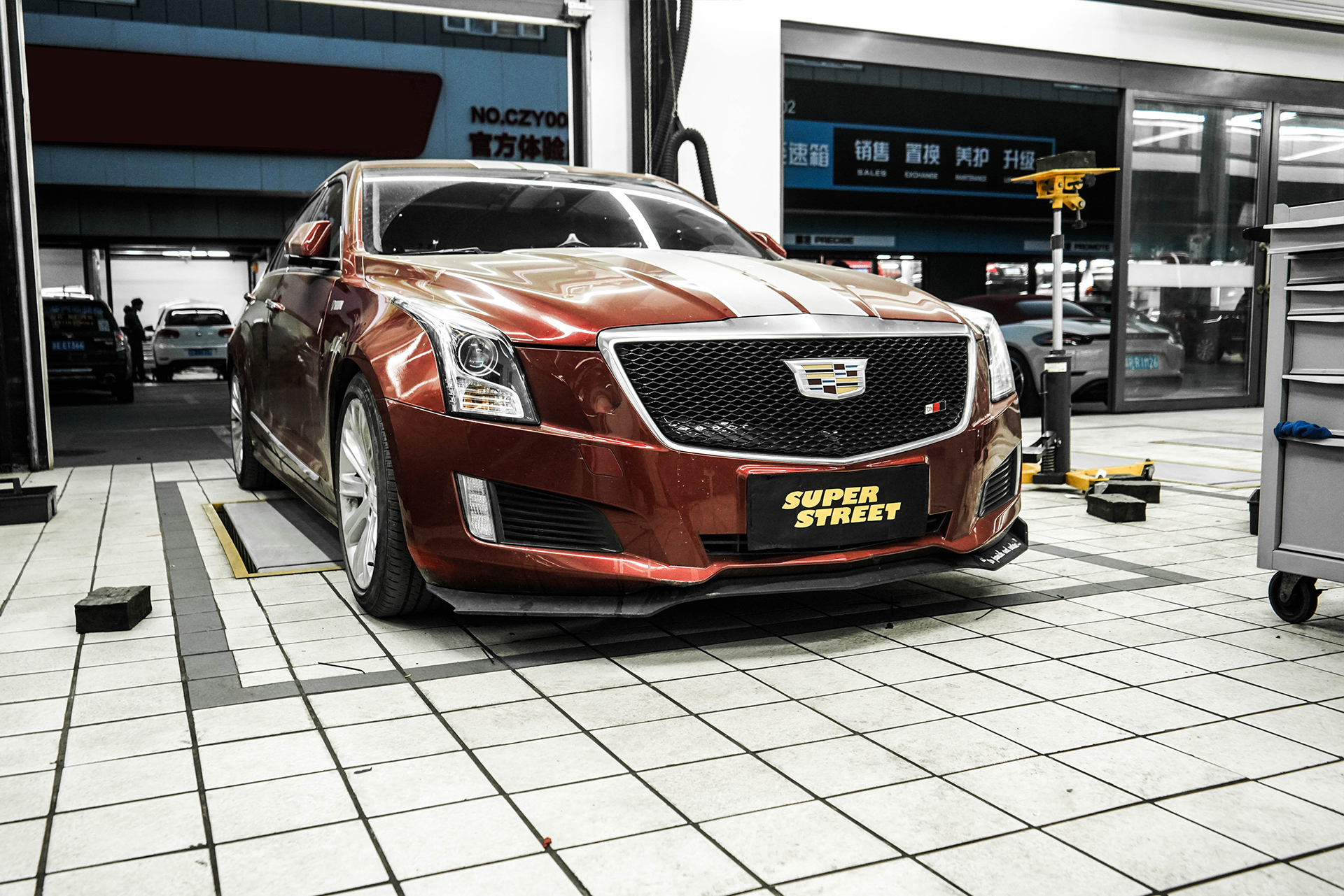 superstreet改装日记-凯迪拉克atsl改装tein saz绞牙避震