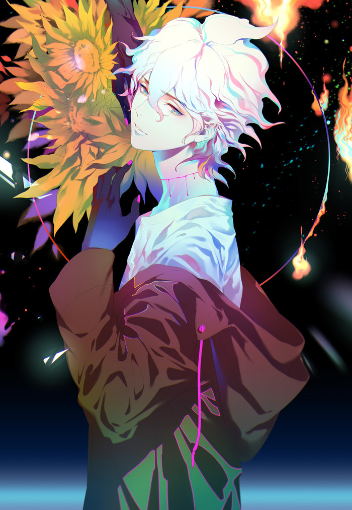 唯美古风二次元美男壁纸,走得近,世界离你愈来愈远