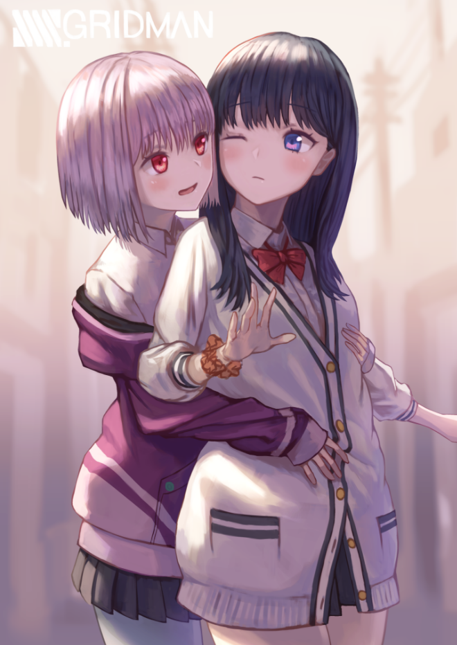 乖萌的动漫少女,新条茜和六花同框壁纸,你更喜欢哪位?