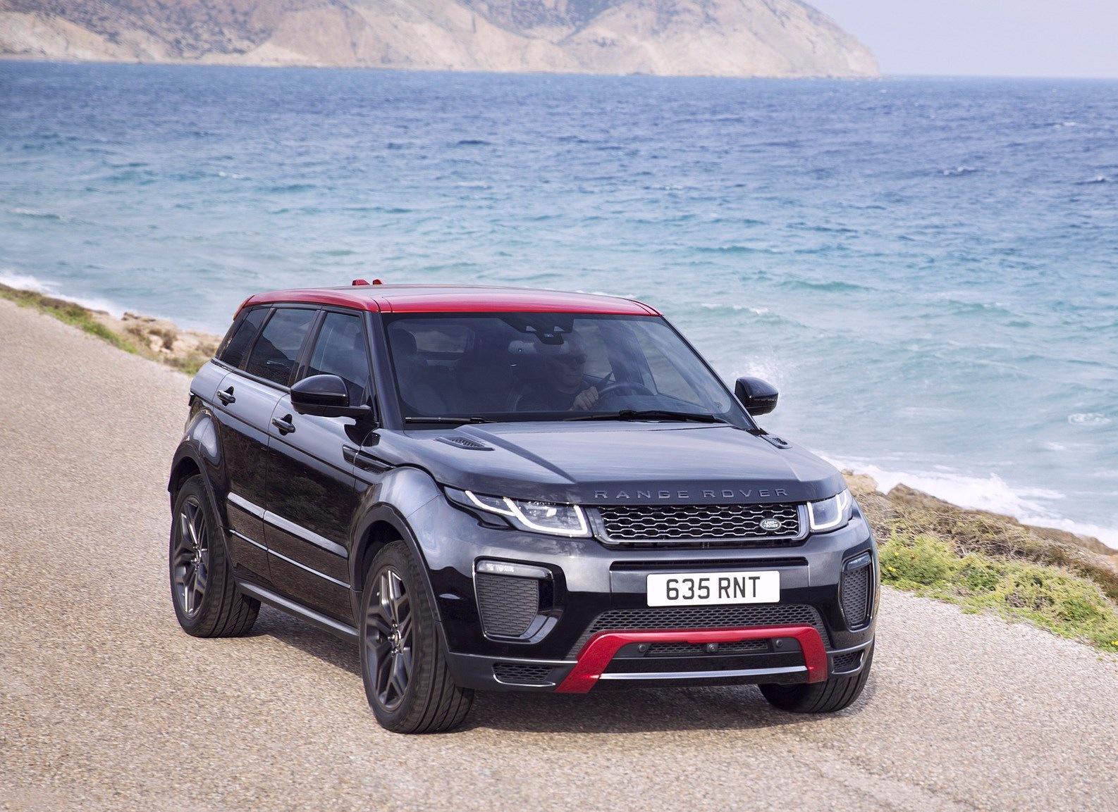 个性鲜明的揽胜极光(进口),外观非常的霸气,给人十足的安全感