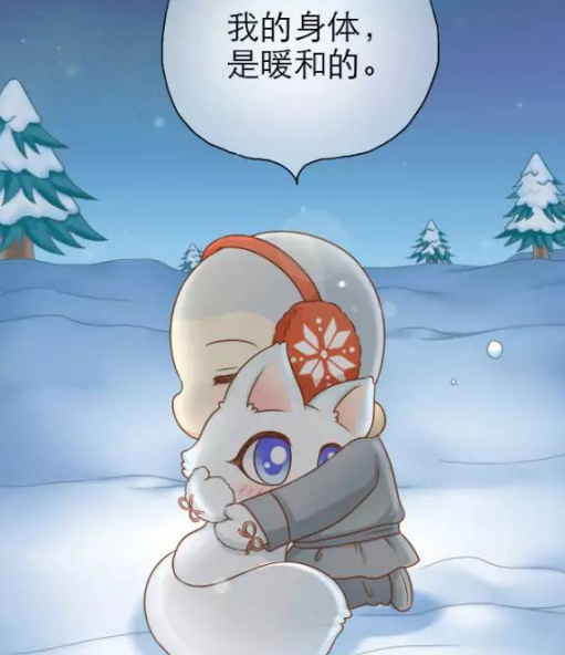 给我来个小和尚:堆雪人,小狐狸和小和尚雪地拥抱