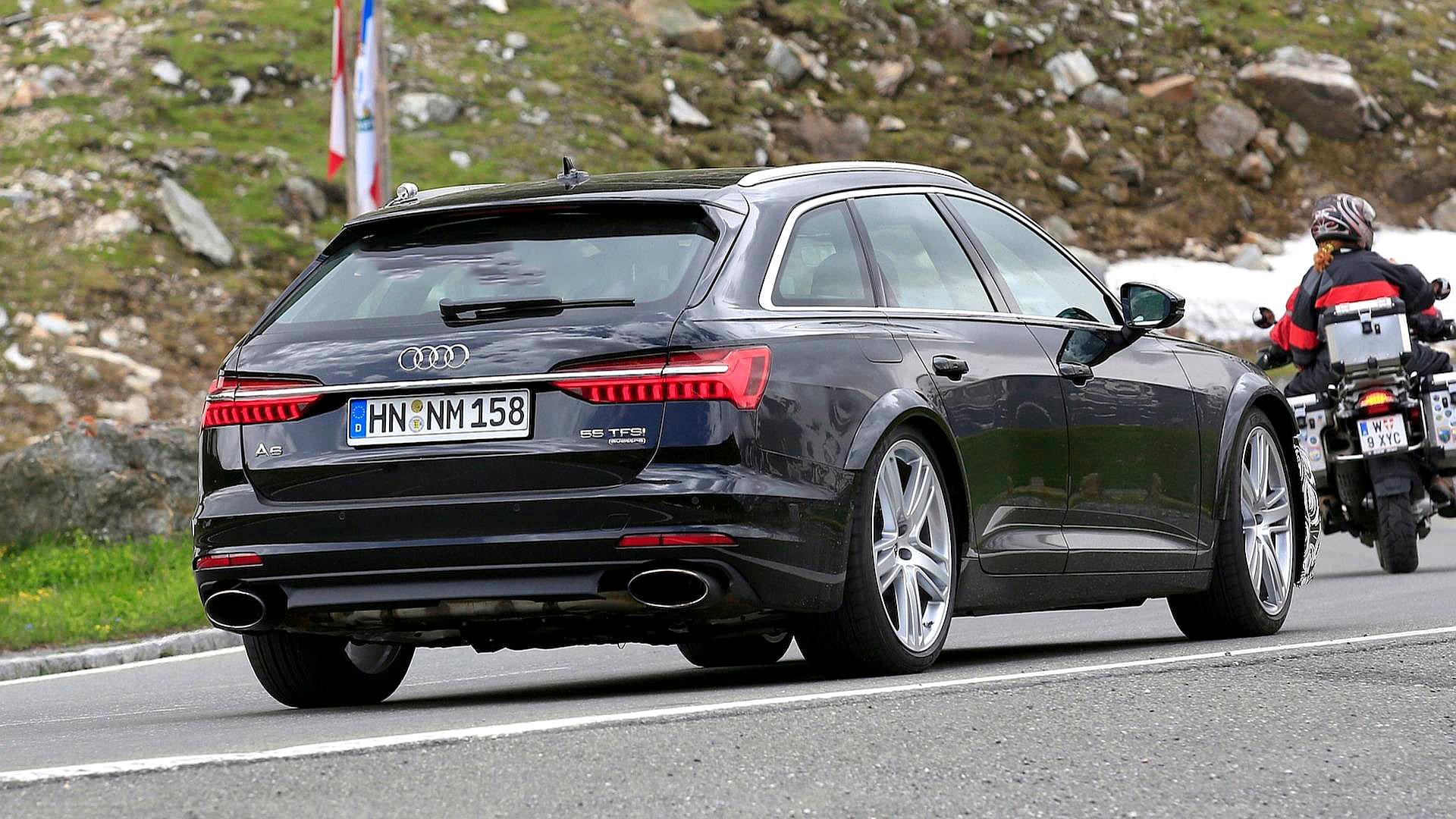 全新奥迪rs6尾部谍照,全led尾灯