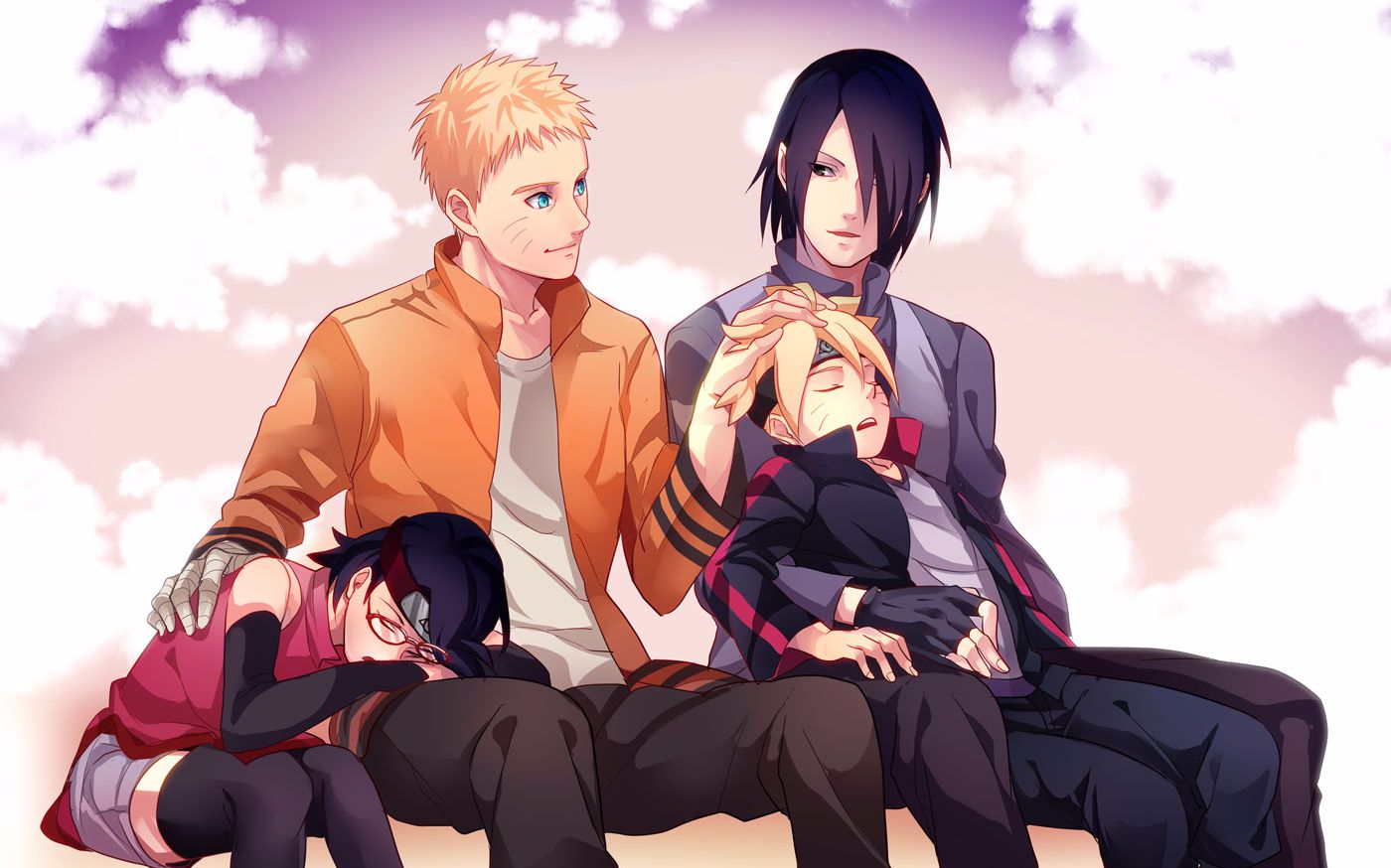 火影忍者香磷和佐助生孩子会怎么样?博人就可以一边凉快去了!