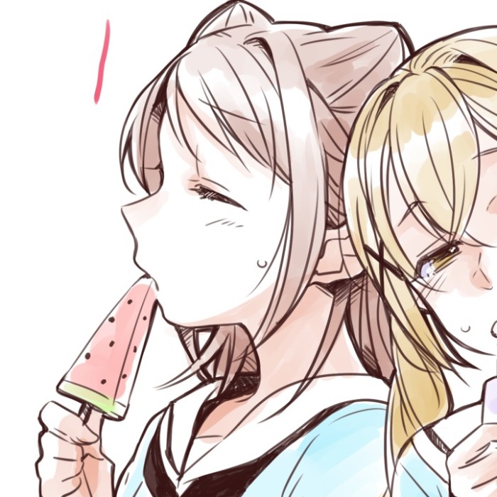 超可爱的二次元闺蜜头像:你偷走了我的心!