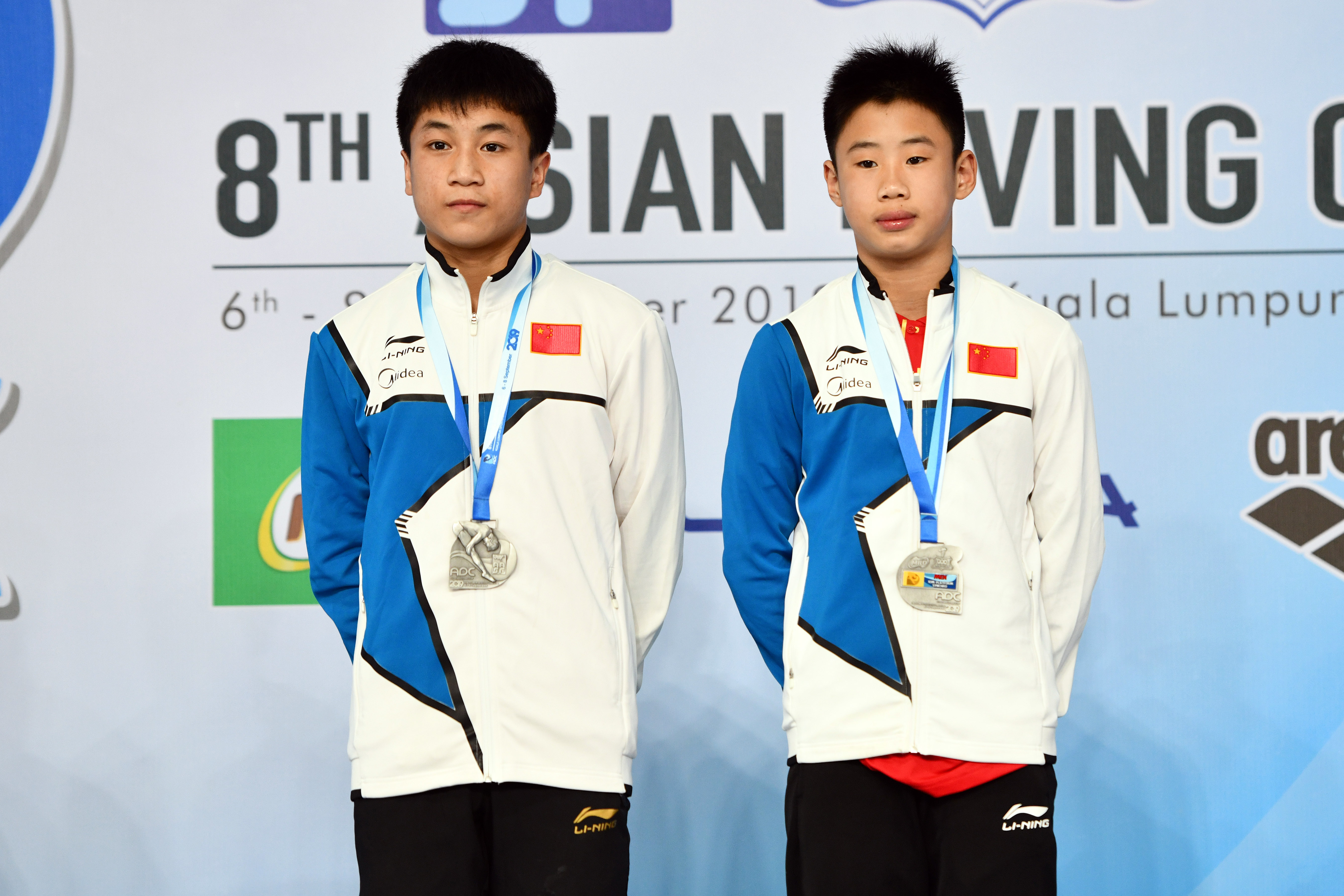 跳水——中国选手获亚洲杯男子双人10米跳台冠军(2)