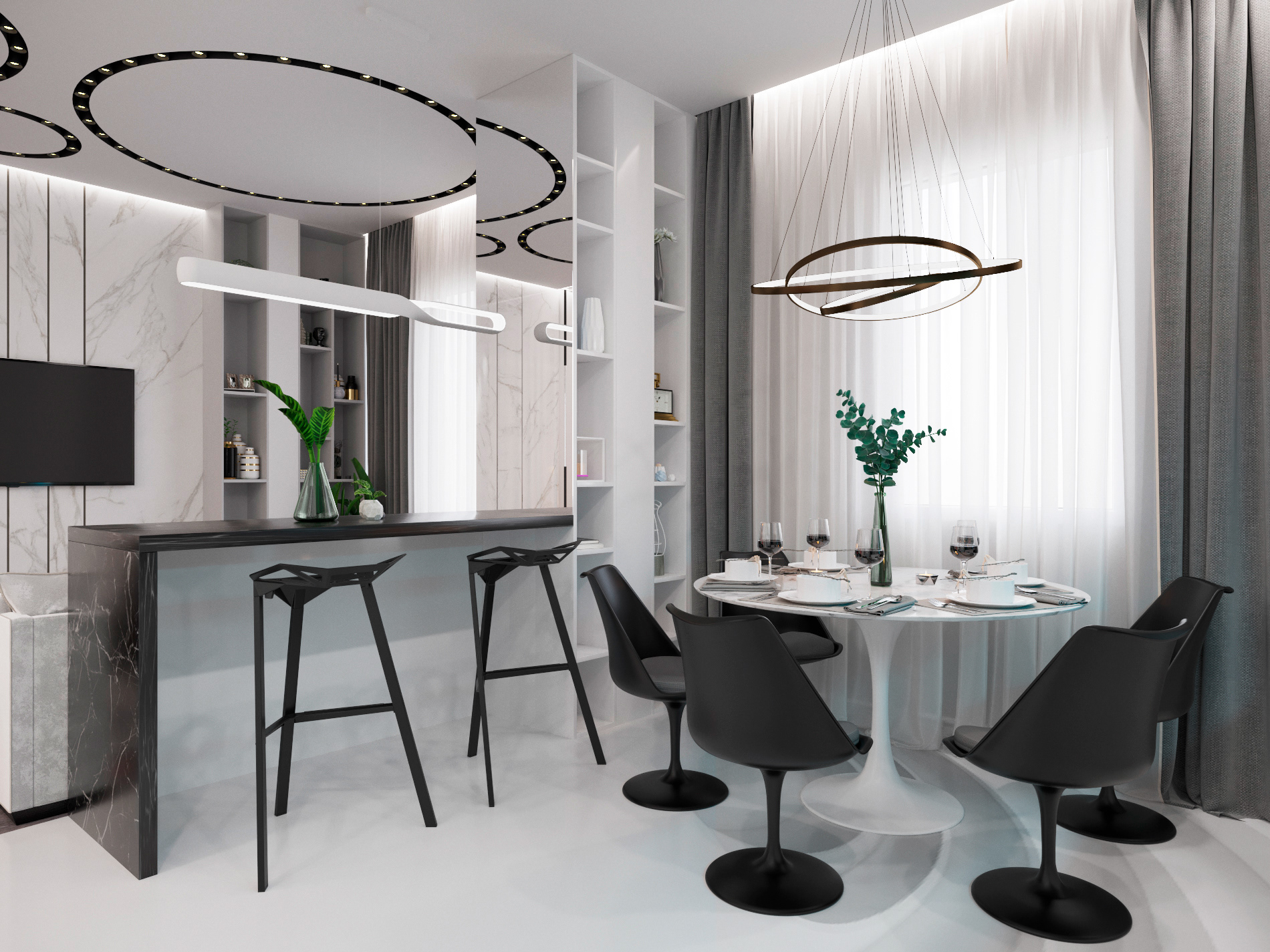 这就是传说中的酷炫未来感装修风格