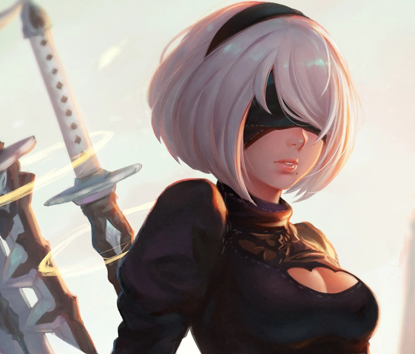 尼尔机械纪元同人原画7 转载自百家号作者:小宇话游戏