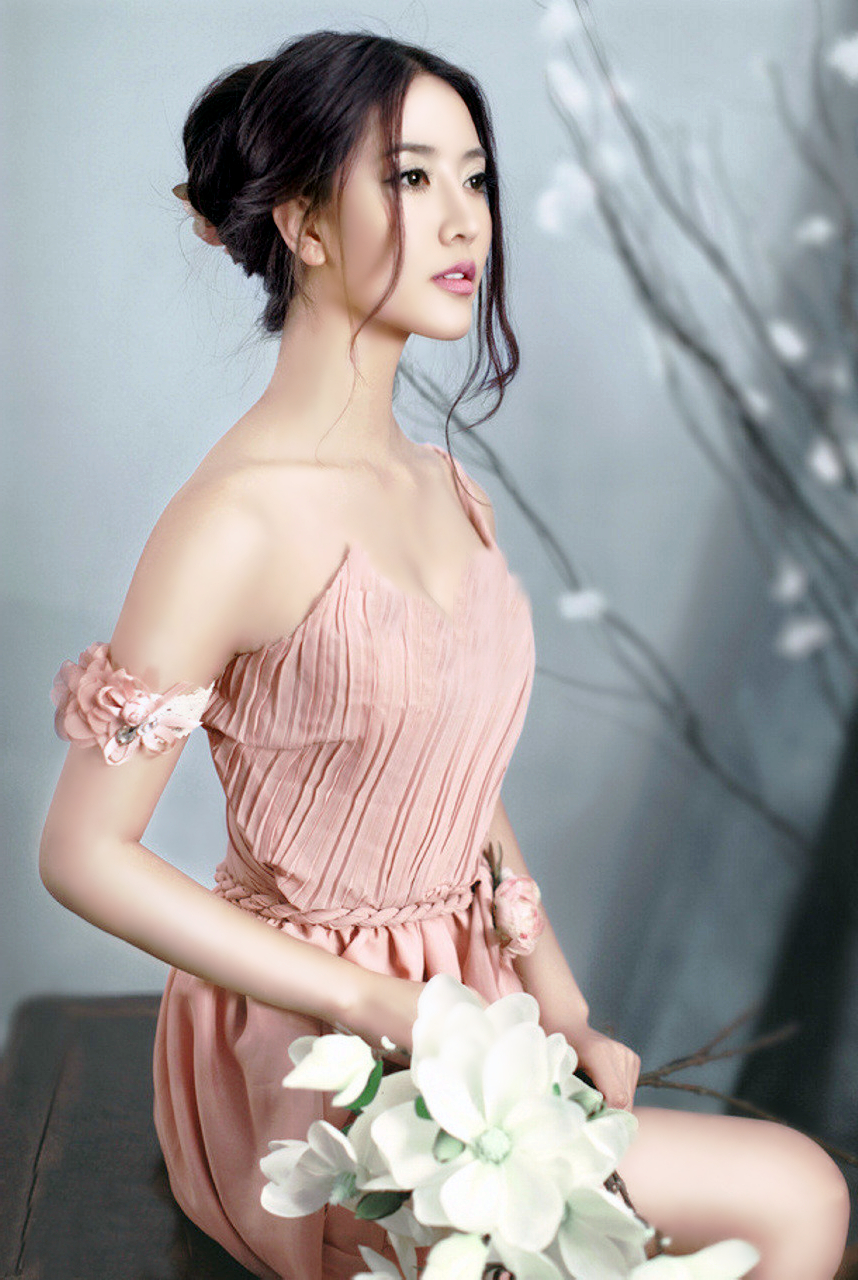 人像摄影(唯美色彩的青春伊人可爱姑娘)