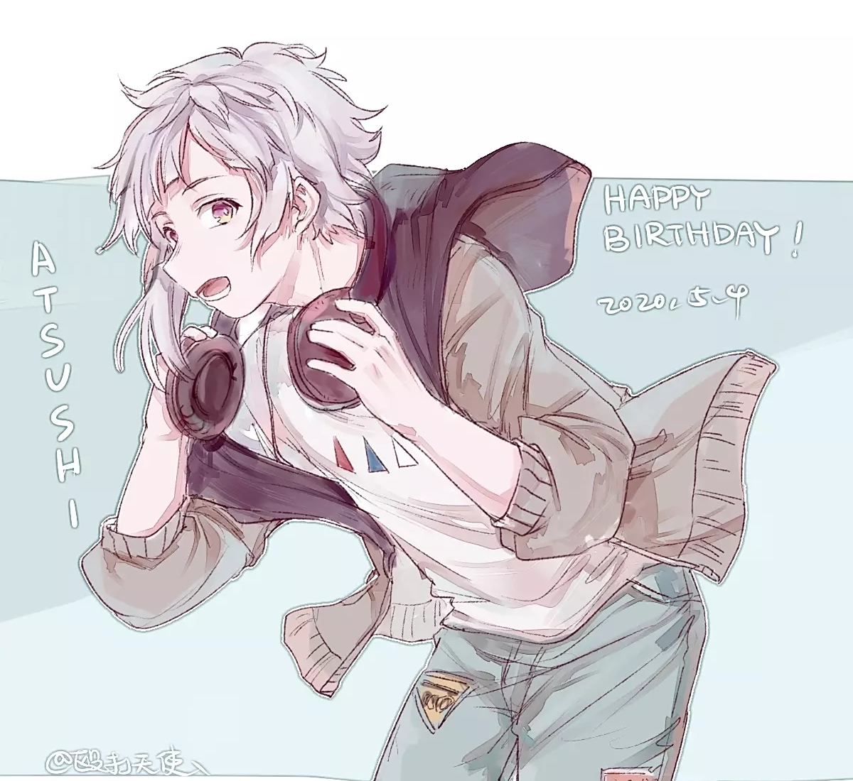 文豪野犬:中岛敦生贺,可爱小老虎,想吃多少茶泡饭都满足你哦!