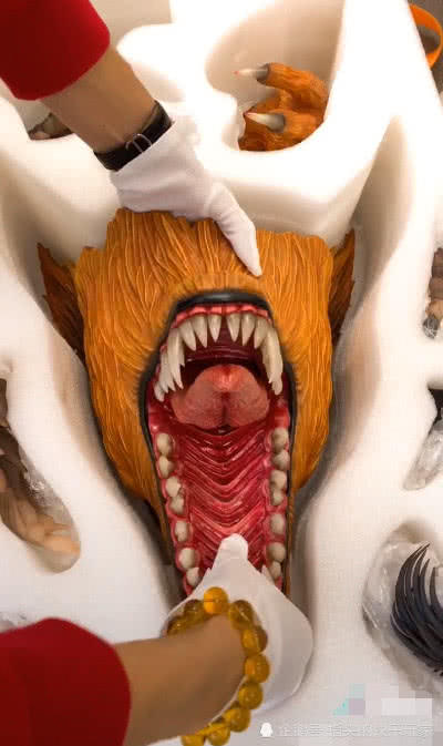 土豪花高价收购九尾手办,以名刀鲛肌来开箱,九尾写轮眼泛着血光